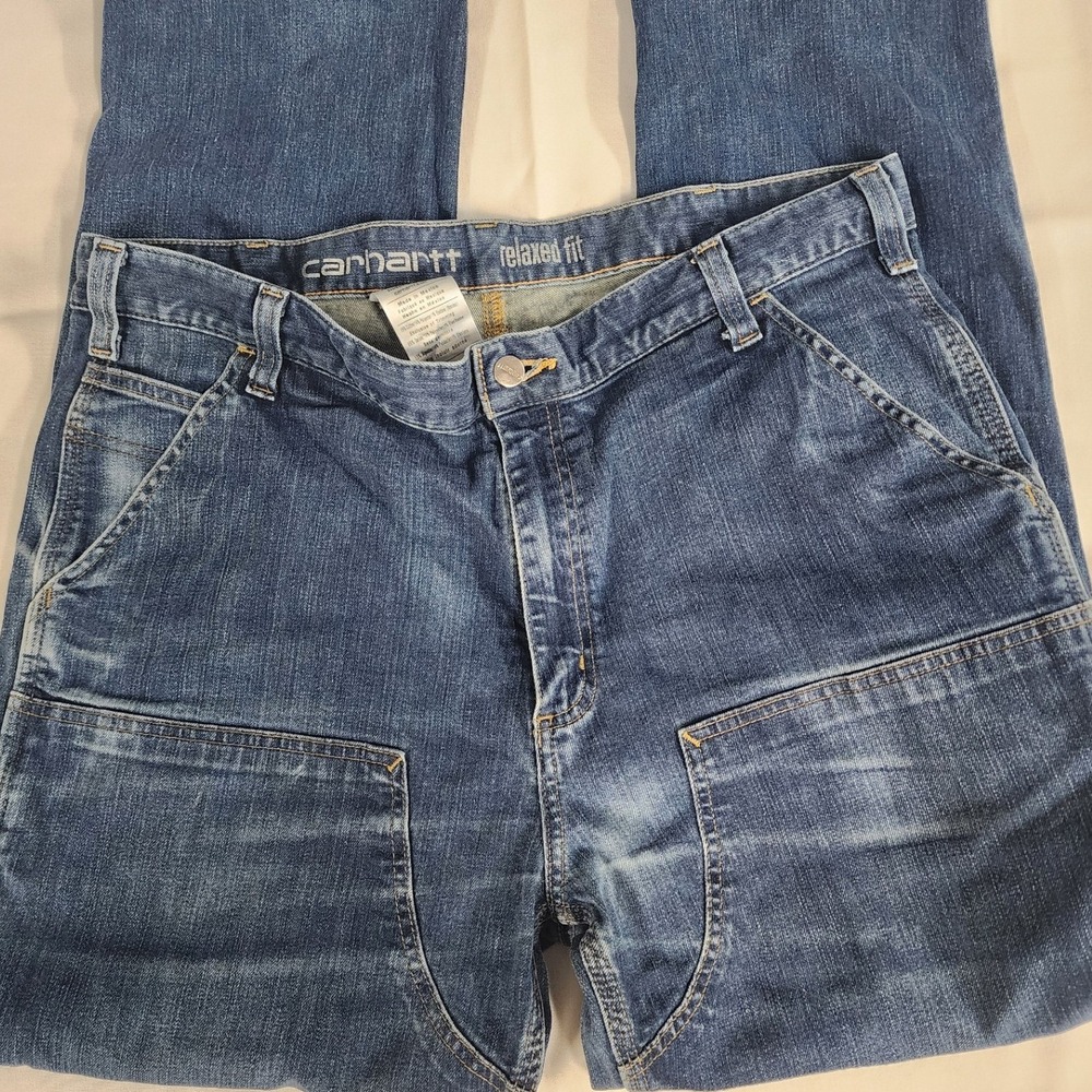 Carhartt Double Knee Work Jeans Relaxed Fit Rugged flex streetwear workwear Y2K